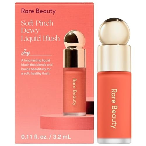 Rare Beauty by Selena Gomez Soft Pinch Liquid Blush Mini Size - Joy - Dewy Muted Peach | Amazon (US)
