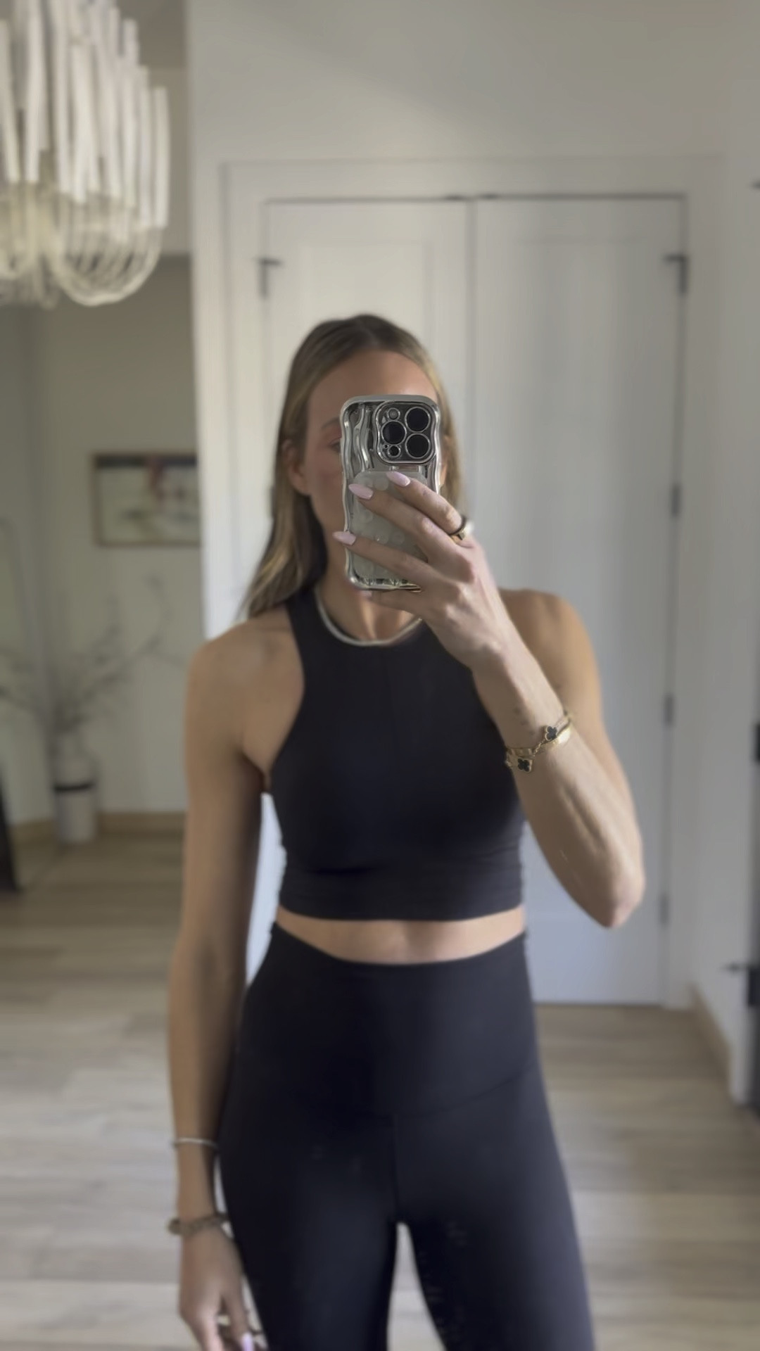 Wearing a small in the top. Size 4 in the leggings 

#LTKfindsunder50 #LTKover40 #LTKfitness