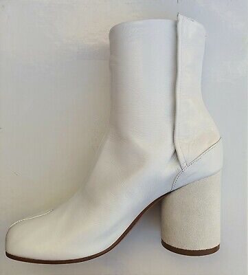 Maison Martin Margiela White Leather Tabi Boots Size 35 | eBay UK