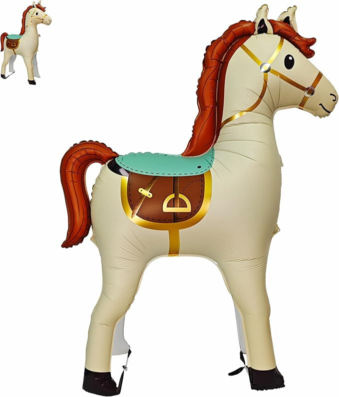 Self Standing Giant White Horse Balloon Western Theme Foil Balloon For Year Of The Horse Balloon ... | Amazon (CA)