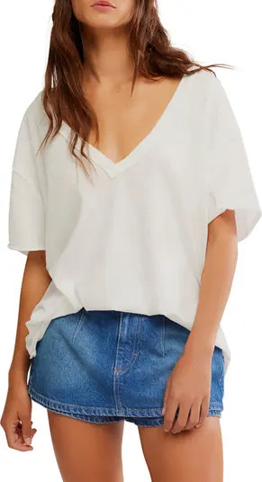 Nina V-Neck Cotton T-Shirt | Nordstrom