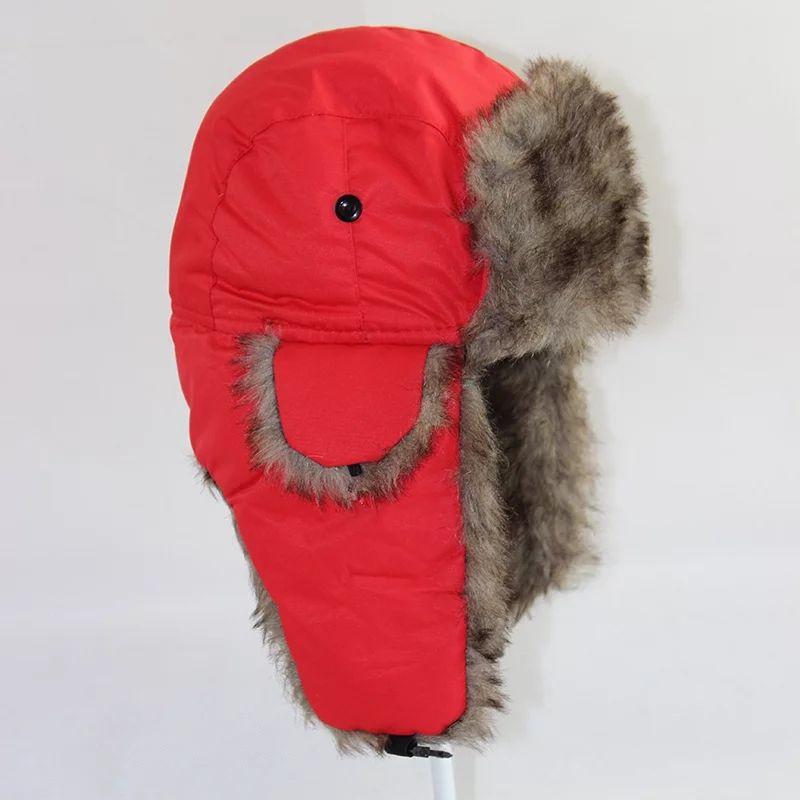 Unisex Men Women Russian Hat Trapper Bomber Warm Ear Flaps Winter Ski Hat Cap Headwear - Walmart.... | Walmart (US)