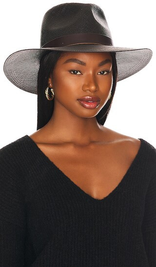 Leni Hat in Black | Revolve Clothing (Global)