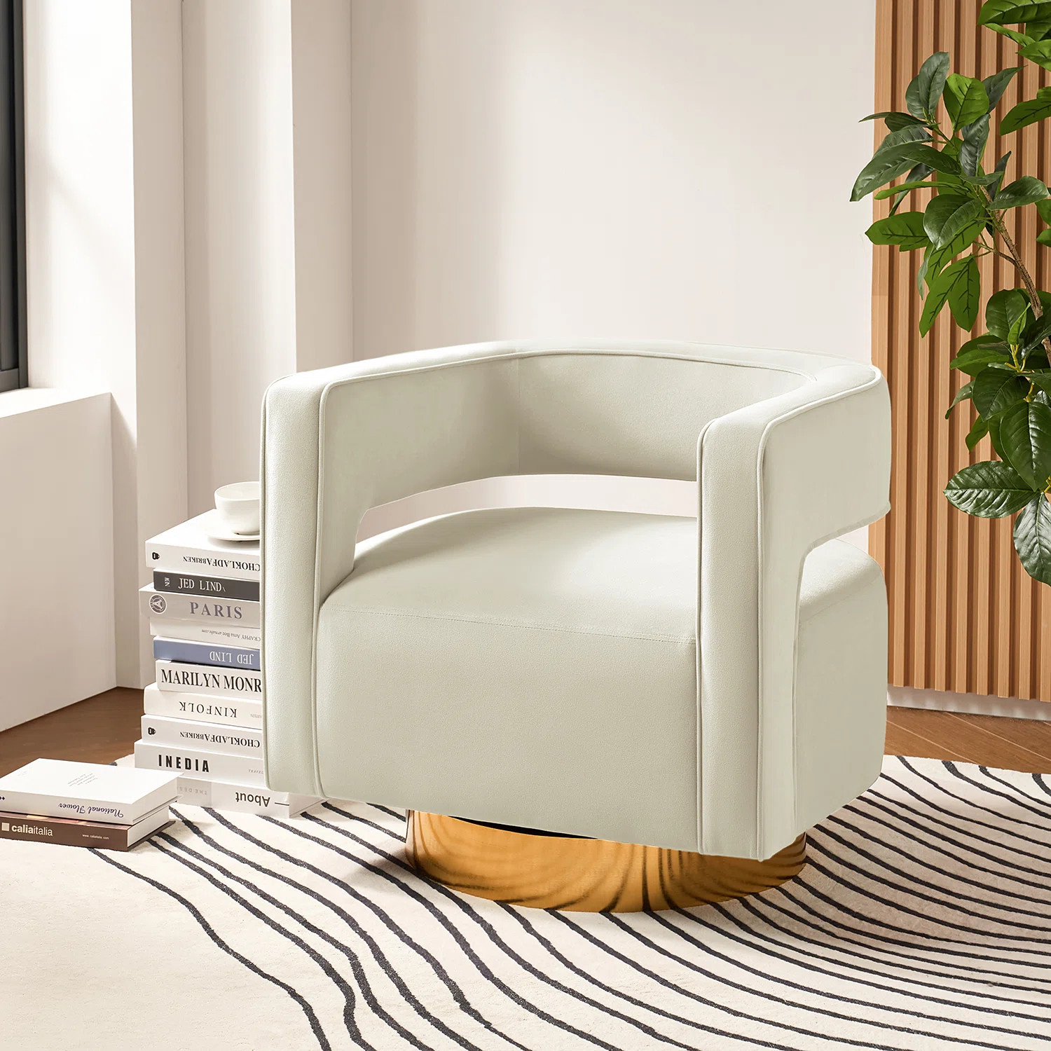 Willa Arlo™ Interiors Aysha Velvet Swivel Barrel Chair & Reviews | Wayfair | Wayfair North America