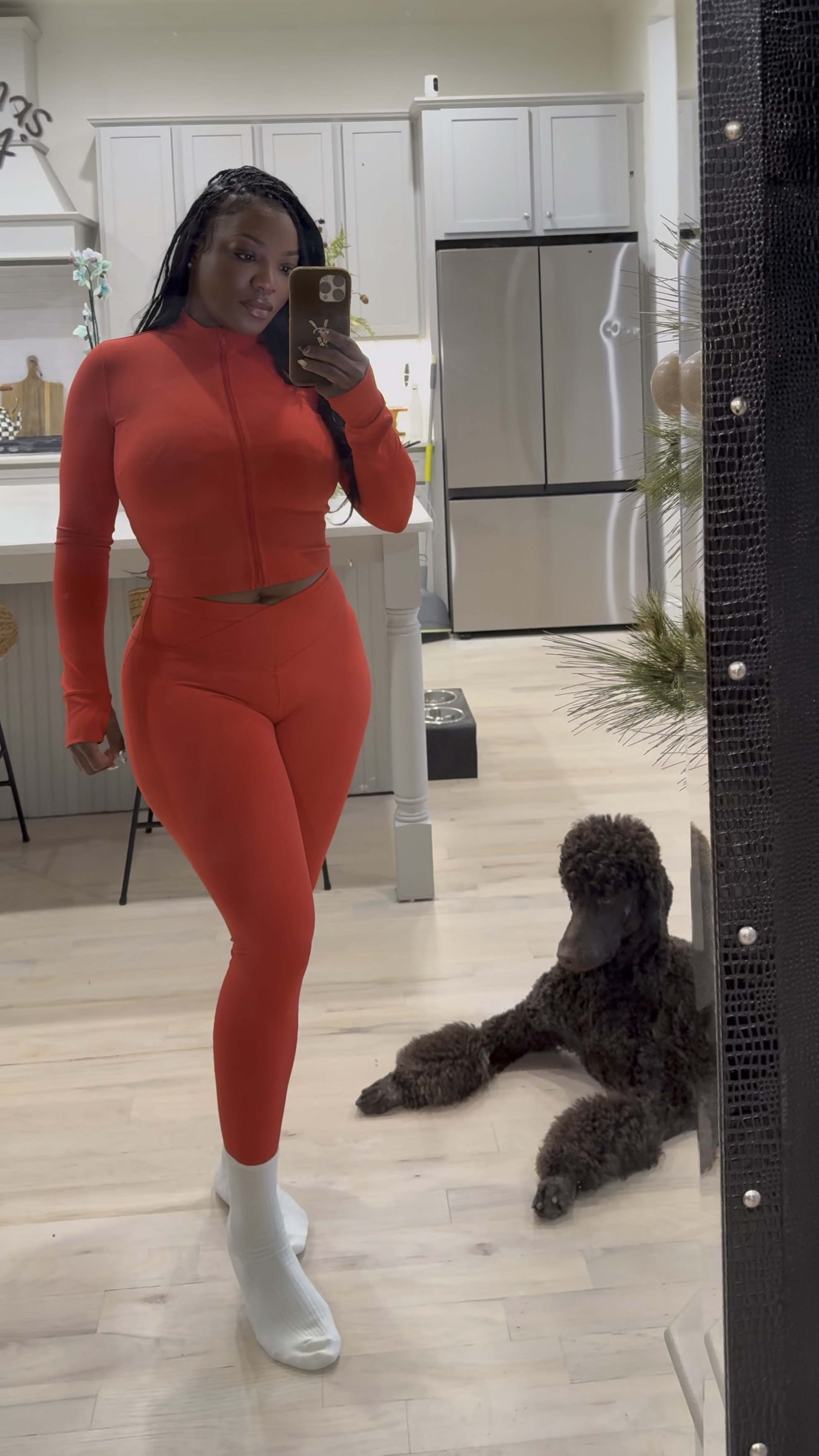 Another workout set that feels like straight BUTTER 👌🏾❤️ Size M top and L bottom 