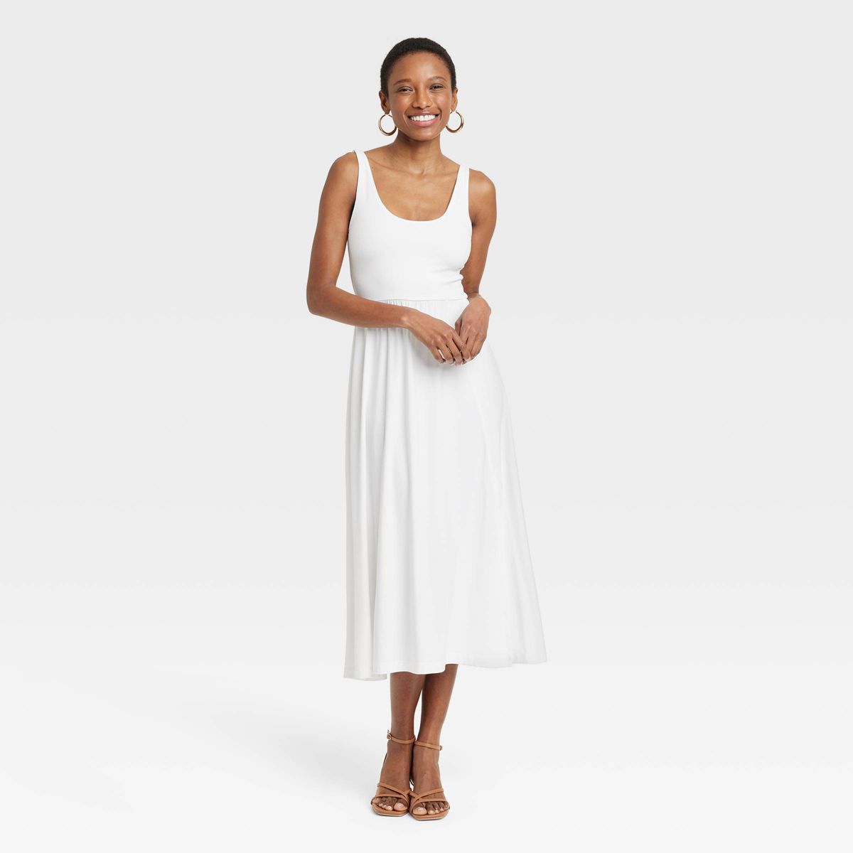 Women's Midi Ballet Dress - A New Day™ White XS | Target