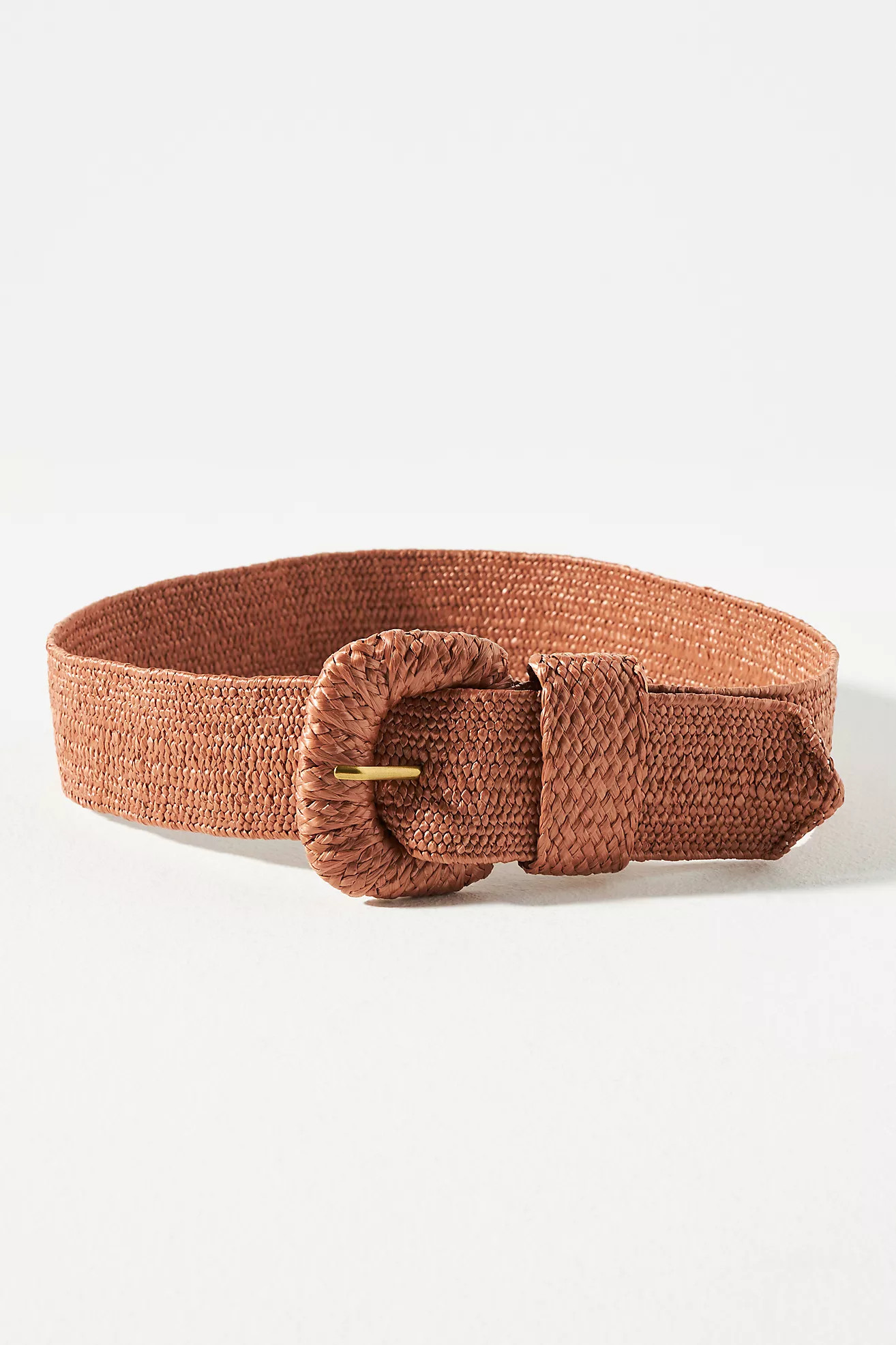 Raffia-Wrapped Stretch Waist Belt | Anthropologie (US)
