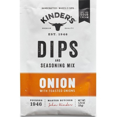 Kinder's Onion Dip and Seasoning Mix - 1.25oz | Target