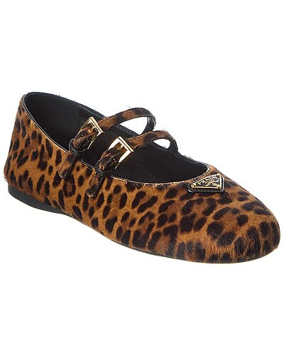 Haircalf Ballerina Flat | Gilt & Gilt City