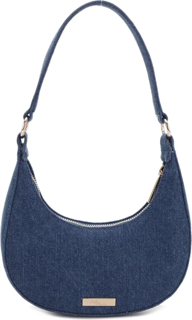 Leilani Woven Denim Baguette Shoulder Bag | Nordstrom