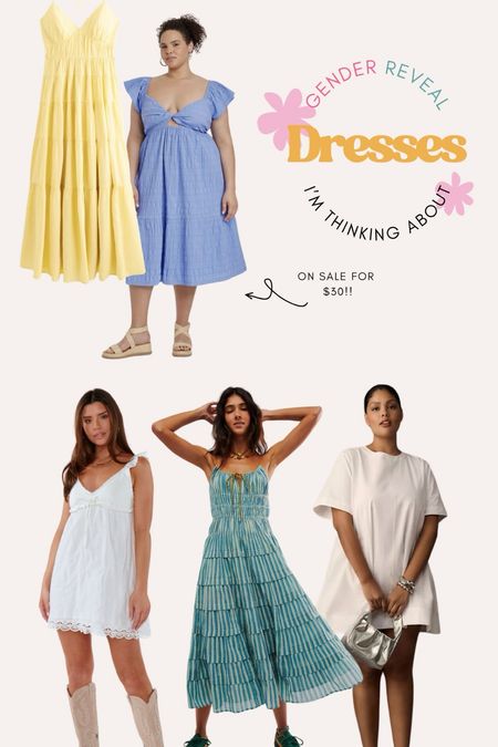 Gender reveal dresses I’m thinking about 

#LTKmidsize #LTKfindsunder100 #LTKSeasonal