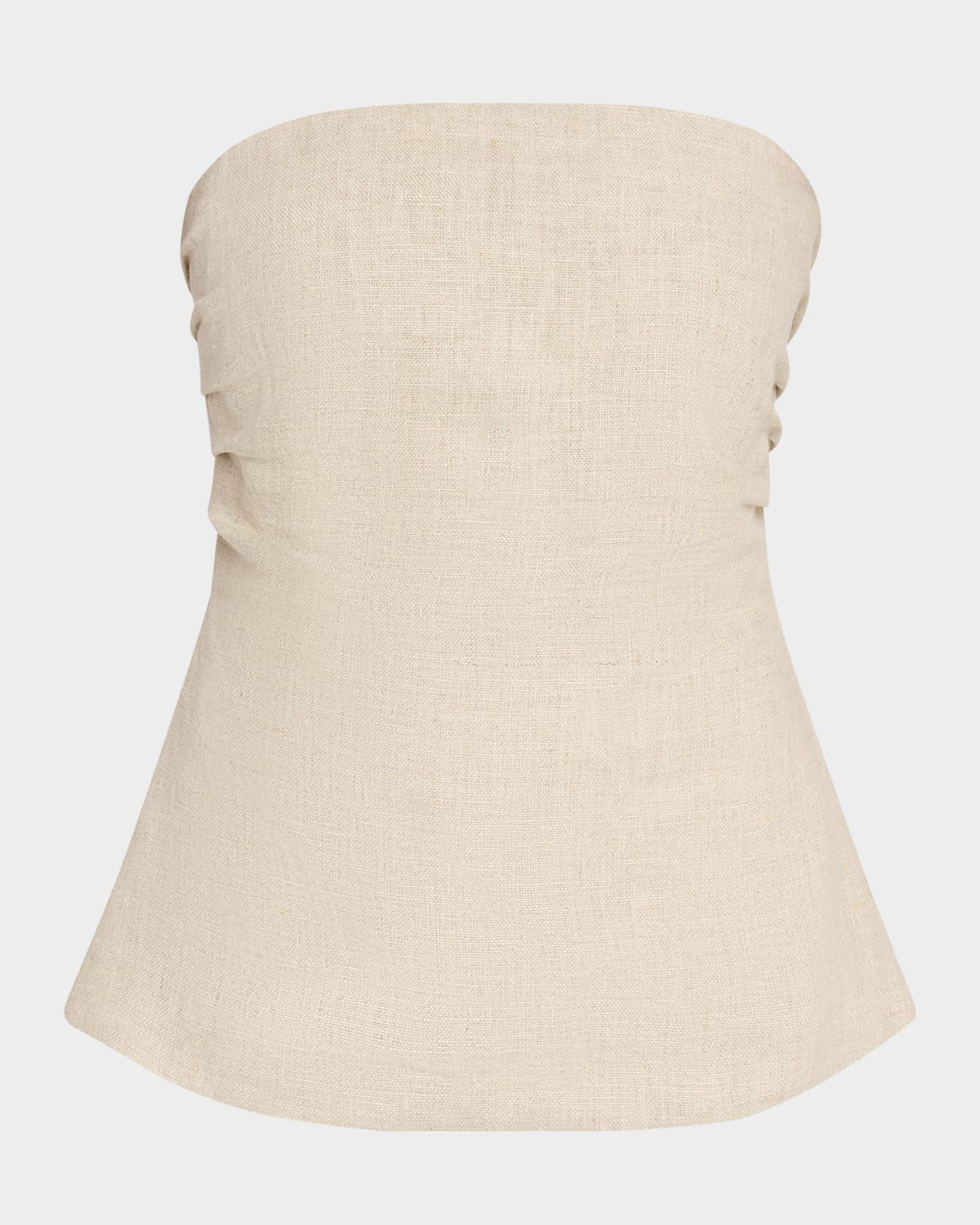 Alexa Strapless Linen Top | Neiman Marcus