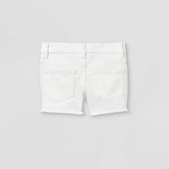 Toddler Girls' Cut-Off Jean Shorts - Cat & Jack™ White | Target