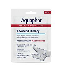 Aquaphor Repairing Foot Masks, Moisturizing Socks for Dry Feet with Avocado Oil and Shea Butter, ... | Amazon (US)