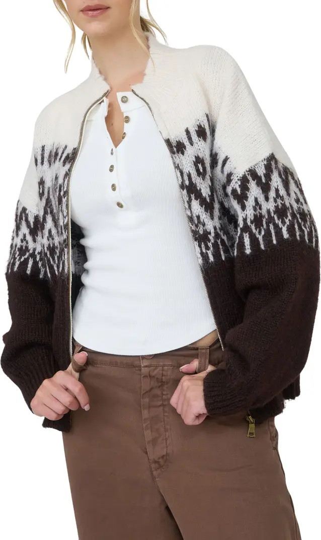 Blu Pepper Fair Isle Zip Cardigan | Nordstromrack | Nordstrom Rack