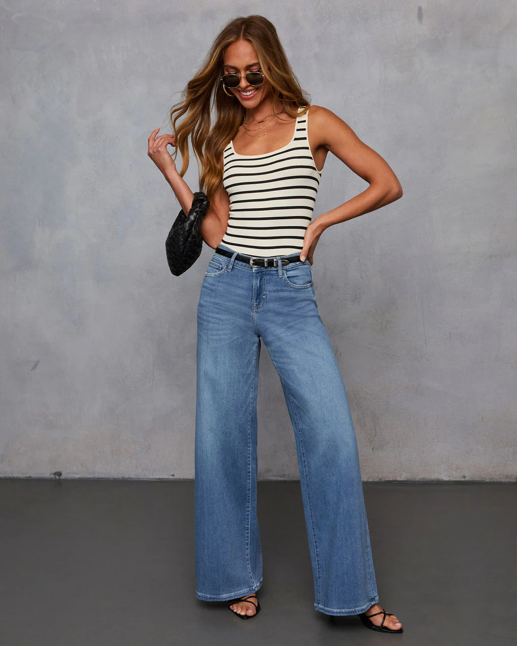 Coletti Super Stretch Wide Leg Jeans | VICI