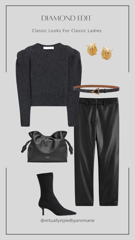 Styling leather trousers @ 50 plus 

Leather trousers, faux leather trousers, Loewe flamingo, sock boots grey knit 

#LTKover40 #LTKSeasonal #LTKstyletip