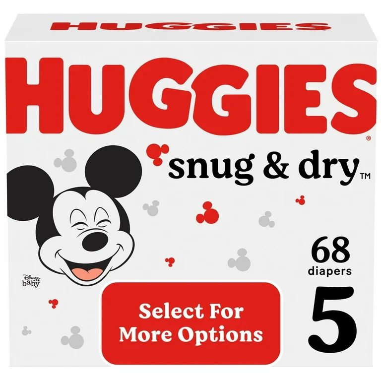 Huggies Snug & Dry Baby Diapers, Size 5 (27+ lbs), 68 Ct (Select for More Options) | Walmart (US)