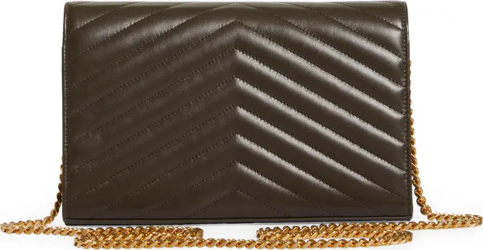 Matelassé Leather Wallet on a Chain | Nordstrom
