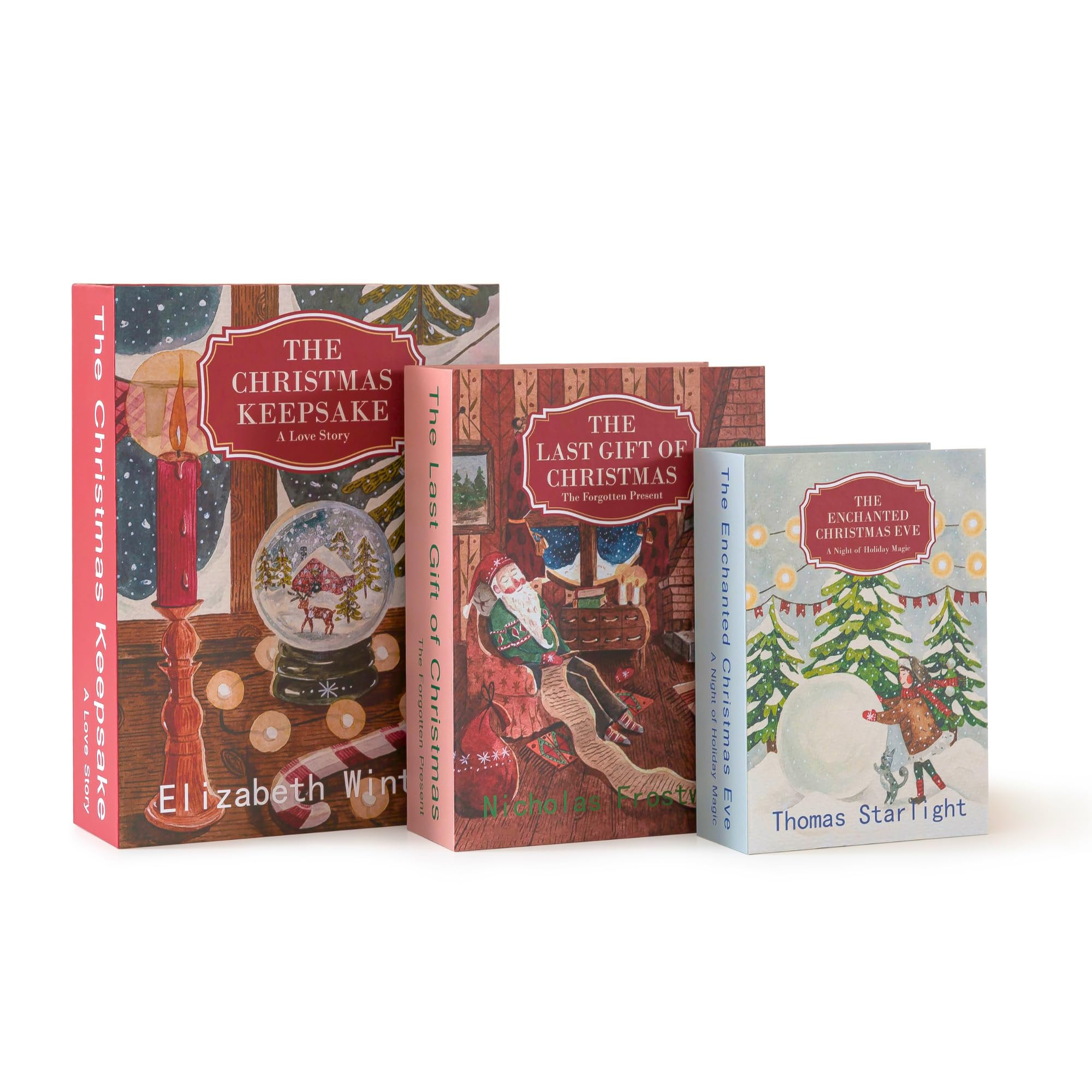 Soul & Lane Decorative Christmas Books for Coffee Table and Shelves - Set of 3, Classic Christmas... | Amazon (US)