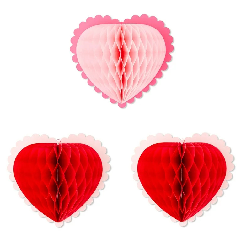 Heart Danglers, Red and Pink, 3 Count, Valentine's Day by Way To Celebrate | Walmart (US)