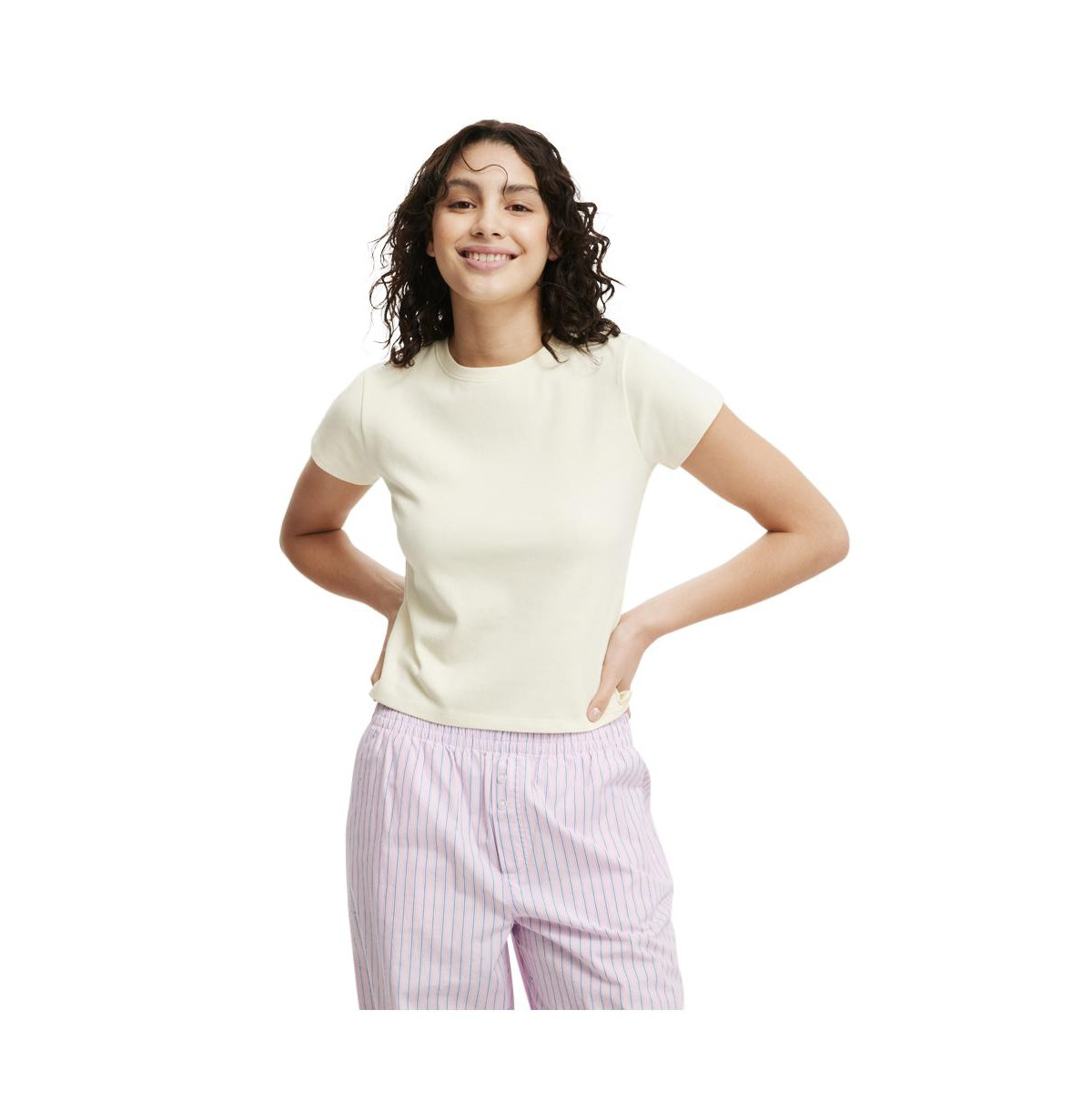 Cotton On Women's 90S Baby Tee - Lemon icing | Macy's