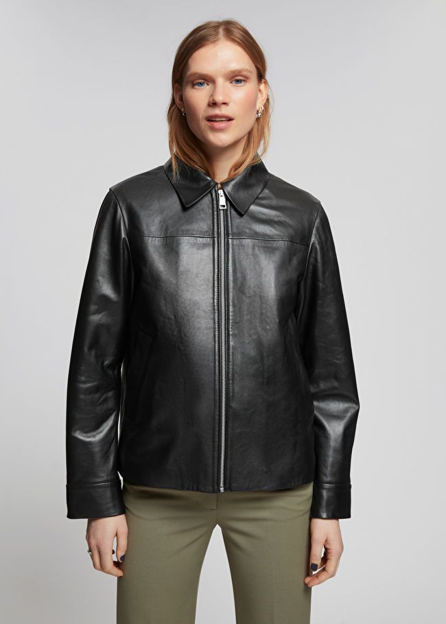 Regular Fit Leather Jacket | & Other Stories US