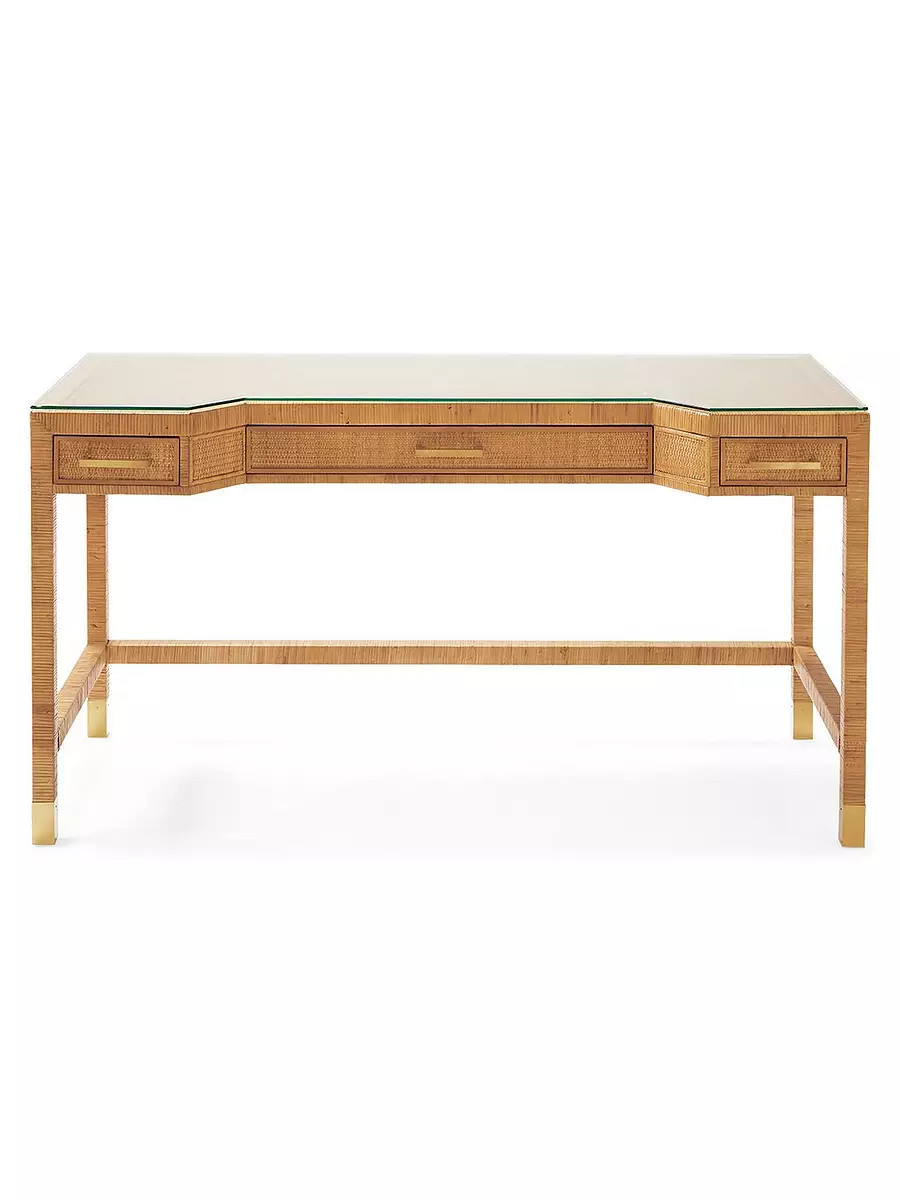 Balboa Rattan Desk | Serena and Lily