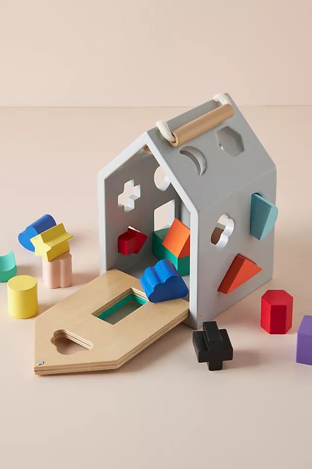 House Shape Sorter Toy Set | Anthropologie (US)