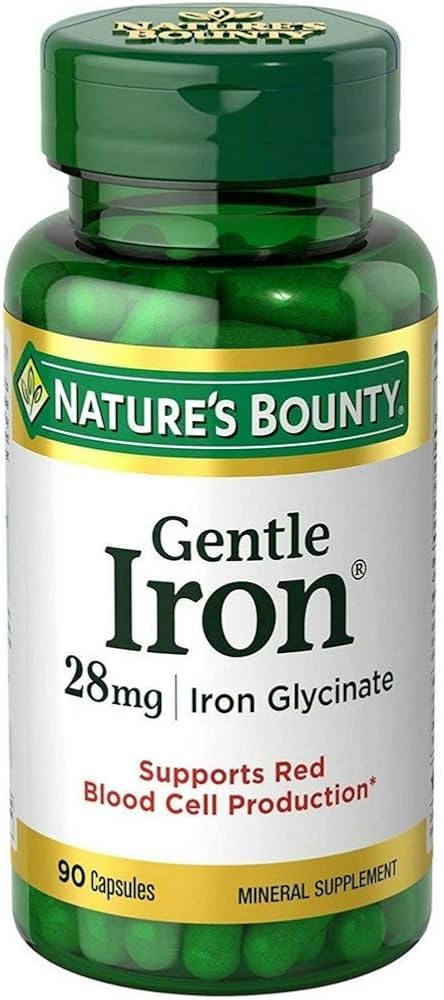 Nature's Bounty Gentle Iron 28 mg 90 Capsules | Amazon (US)