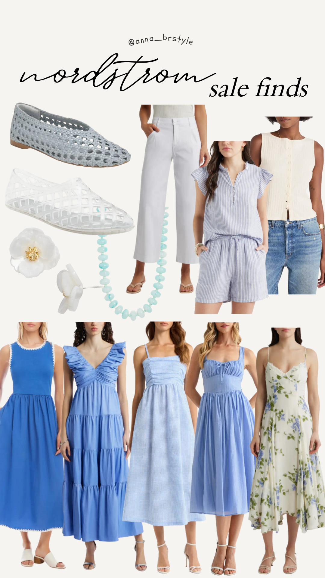 Nordstrom sale finds in soft blues and crisp whites that are perfect for effortless summer dressing.

summer outfit, vacation outfit, brunch outfit, beach vacation outfit, summer wedding guest, coastal style, resort wear outfit, blue summer dress, white linen pants, casual chic style 

 #LTKOver40 #LTKSaleAlert