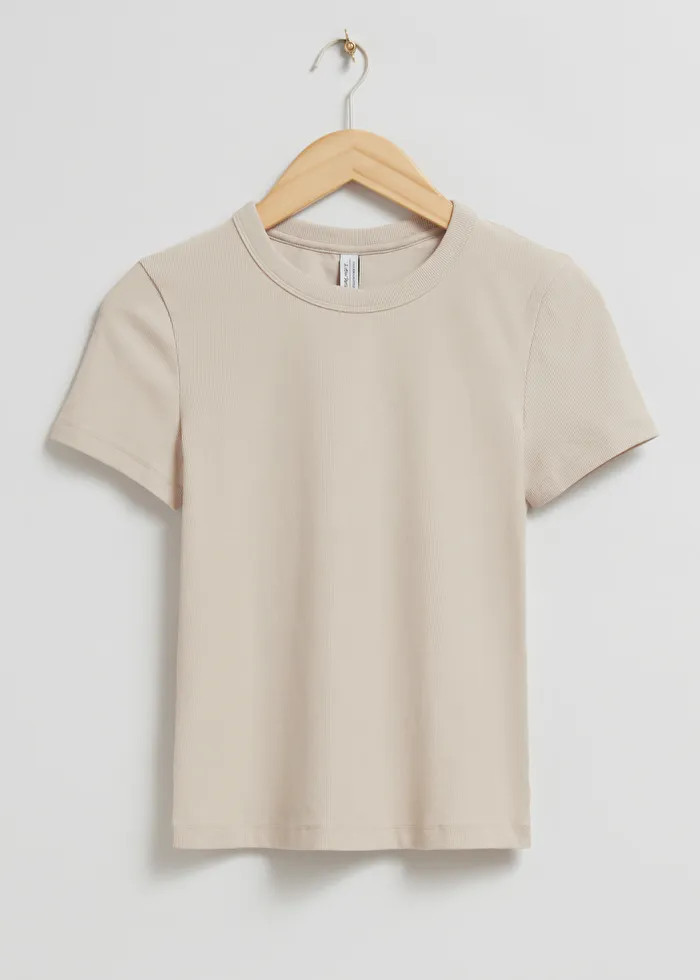 Ribbed Cropped T-Shirt | & Other Stories US