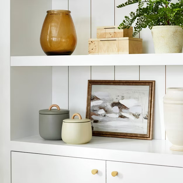 16" x 12" Textural Pastel Abstract Framed Wall Canvas - Threshold™ designed with St... | Target