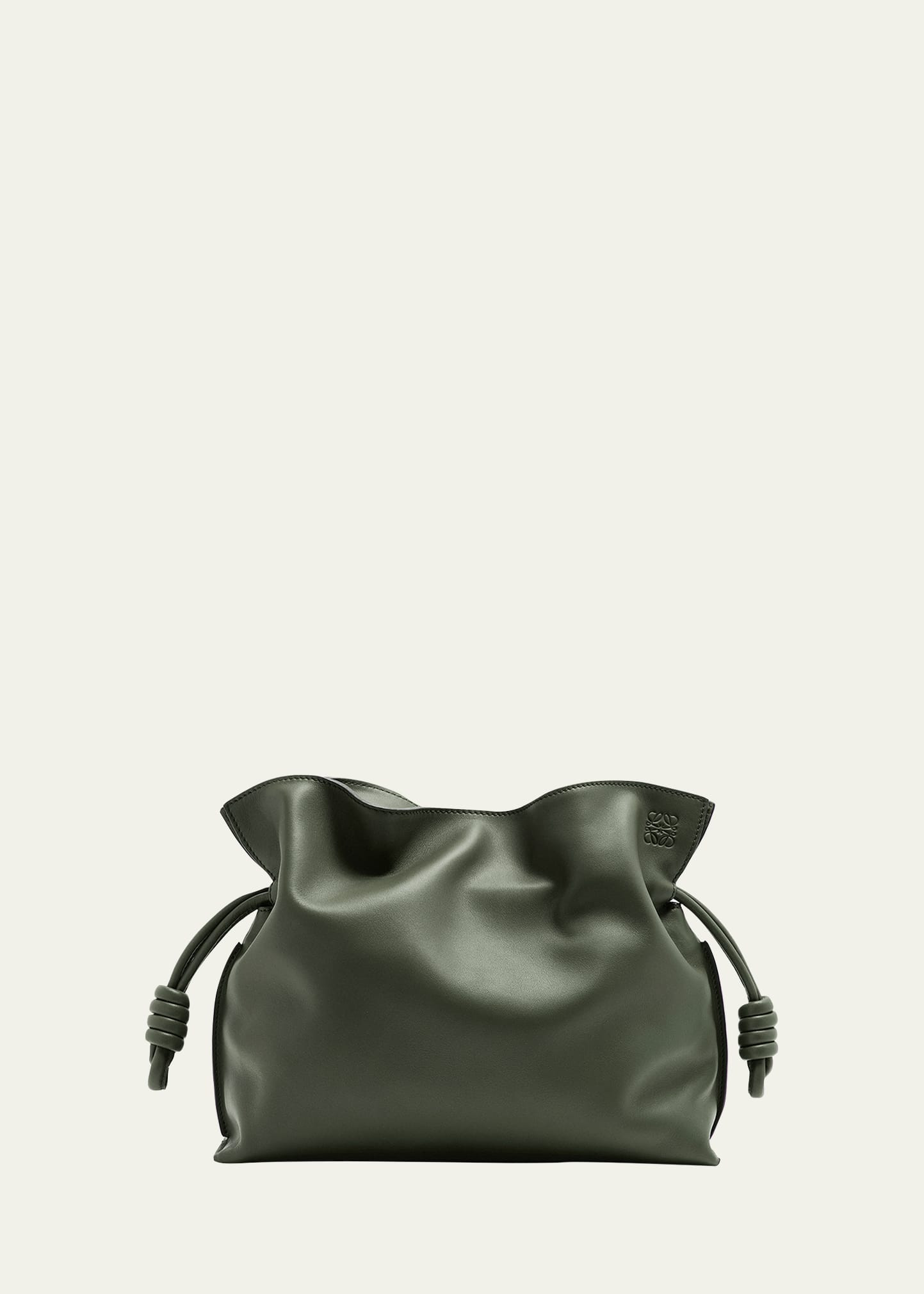 Loewe Flamenco Drawstring Knot Clutch Bag | Bergdorf Goodman