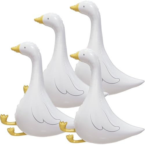 32 Inch Goose Balloons Funny Silly Goose Party Décor for Baby Shower One Silly Goose Birthday Decorations 4 Pack | Amazon (US)