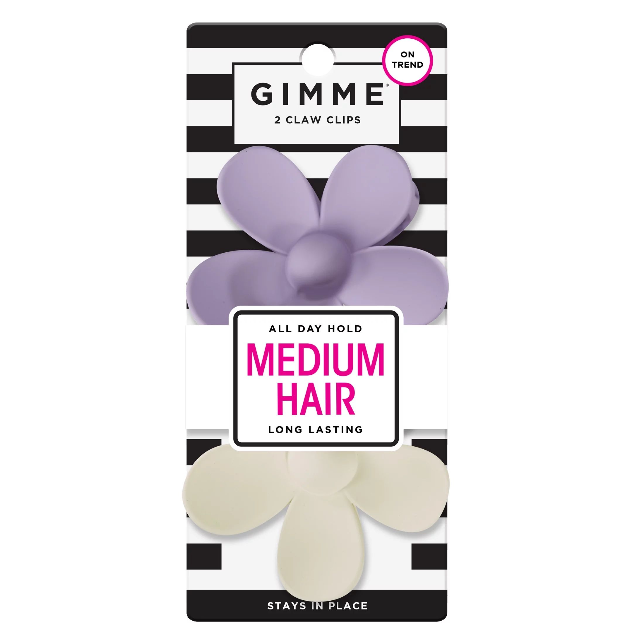 Gimme Daisy Claw Clip, Purple White, 2 Ct - Walmart.com | Walmart (US)