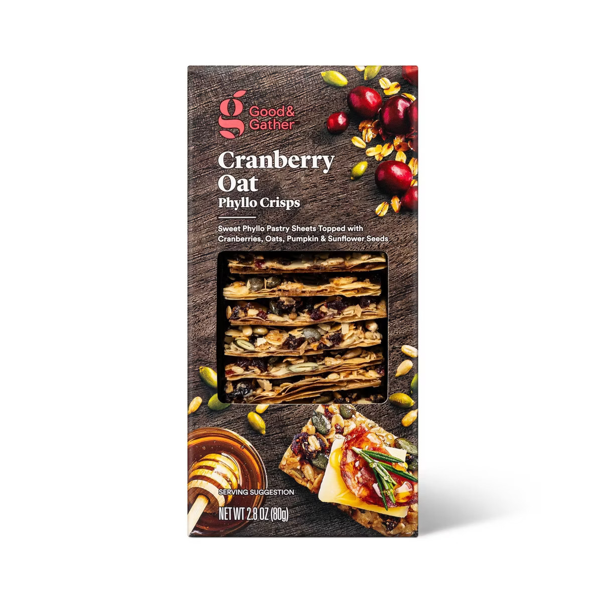 Cranberry Oat Phyllo Crisps - 2.8oz - Good & Gather™ | Target