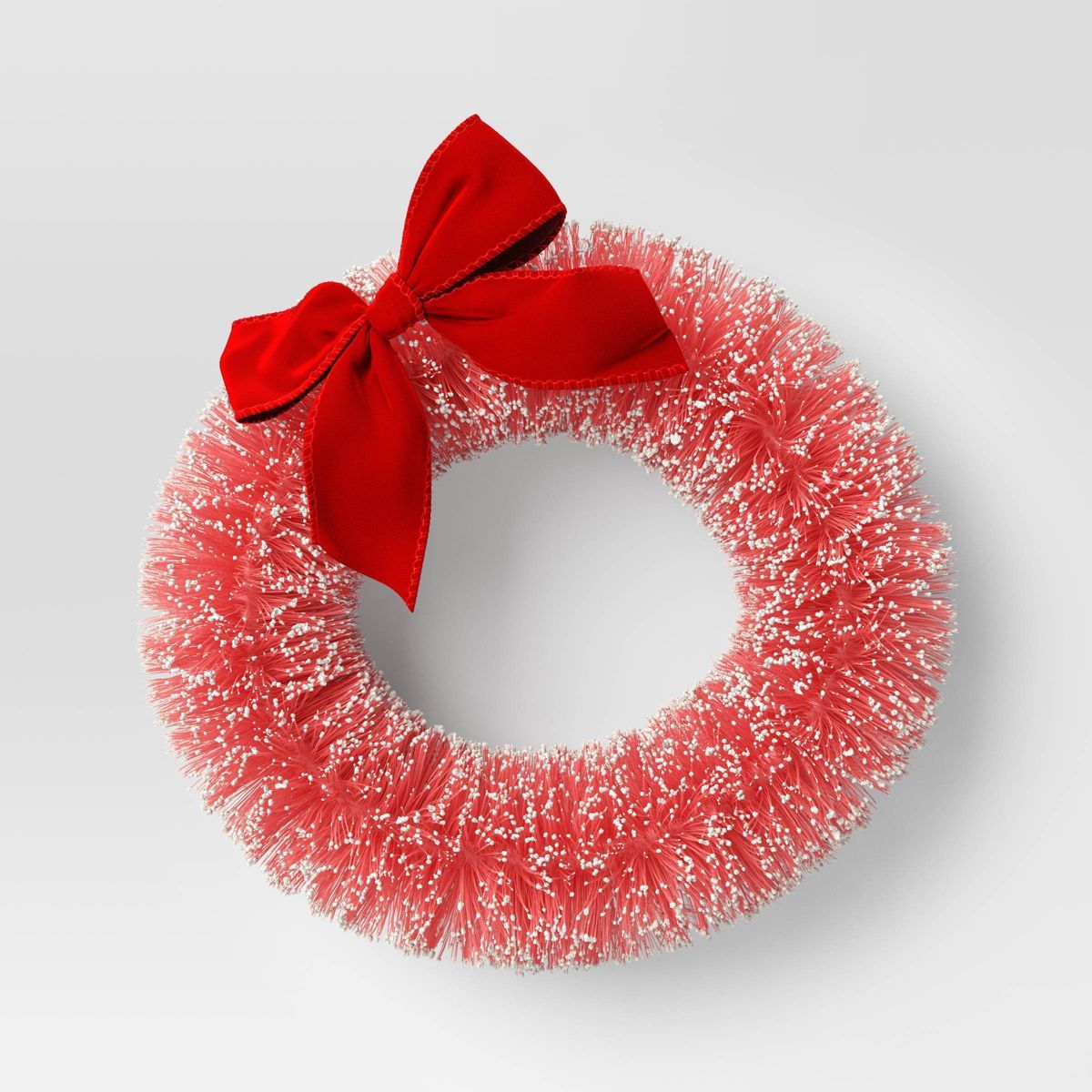 9" Flocked Bottle Brush Sisal Mini Artificial Christmas Wreath - Wondershop™ | Target