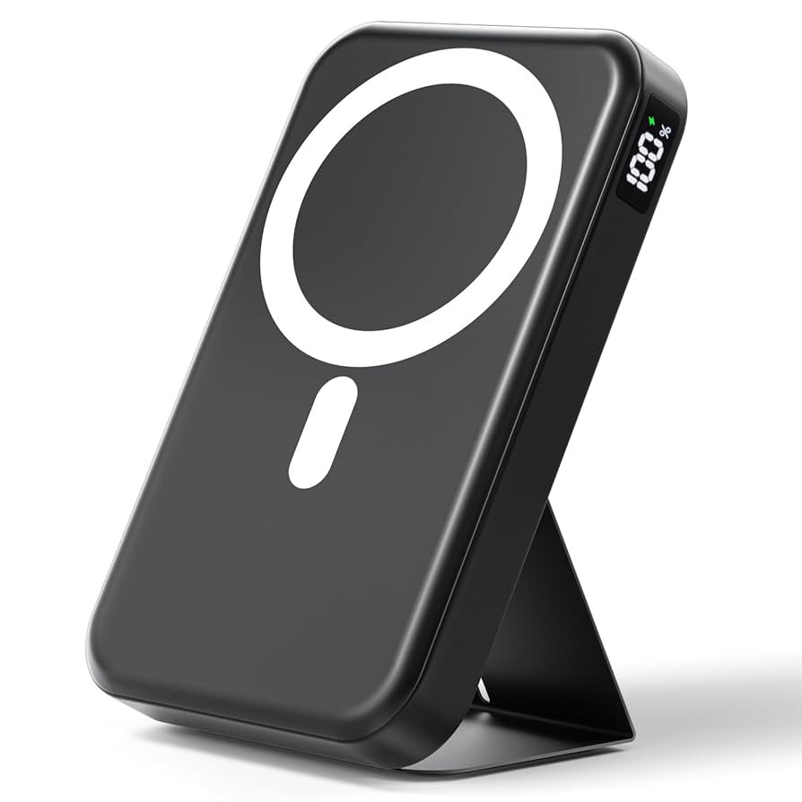 Magnetic Portable Charger, 10000mAh Wireless Power Bank with 20W USB-C Fast Charging, Foldable St... | Amazon (US)