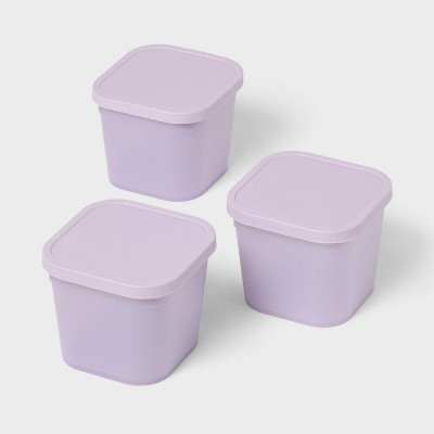 3pk Click in Place 30oz Insert Storage Containers Lavender - Brightroom™ | Target