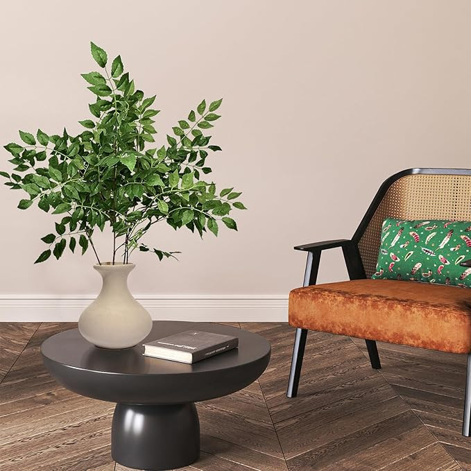 4pcs 39.5 Inch Artificial Greenery Branches for Tall Vase, Faux Ficus Twigs Tree Stems, Fake Plan... | Amazon (US)