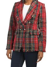 4-way Stretch Plaid Woven Blazer | Lightweight Jackets | T.J.Maxx | TJ Maxx