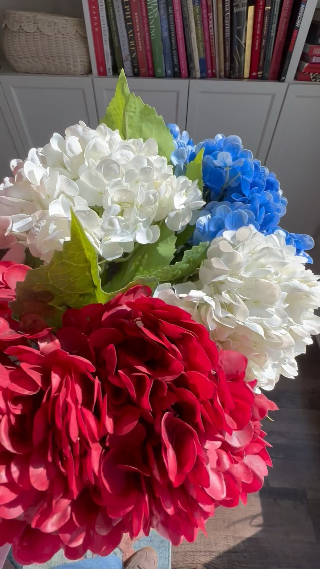 Faux red, white and blue hydrangeas ❤️🤍💙 #hydrangeas #redwhiteblue #patriotic #america #4thofjuly

#LTKSummerEdit #LTKParties #LTKHome