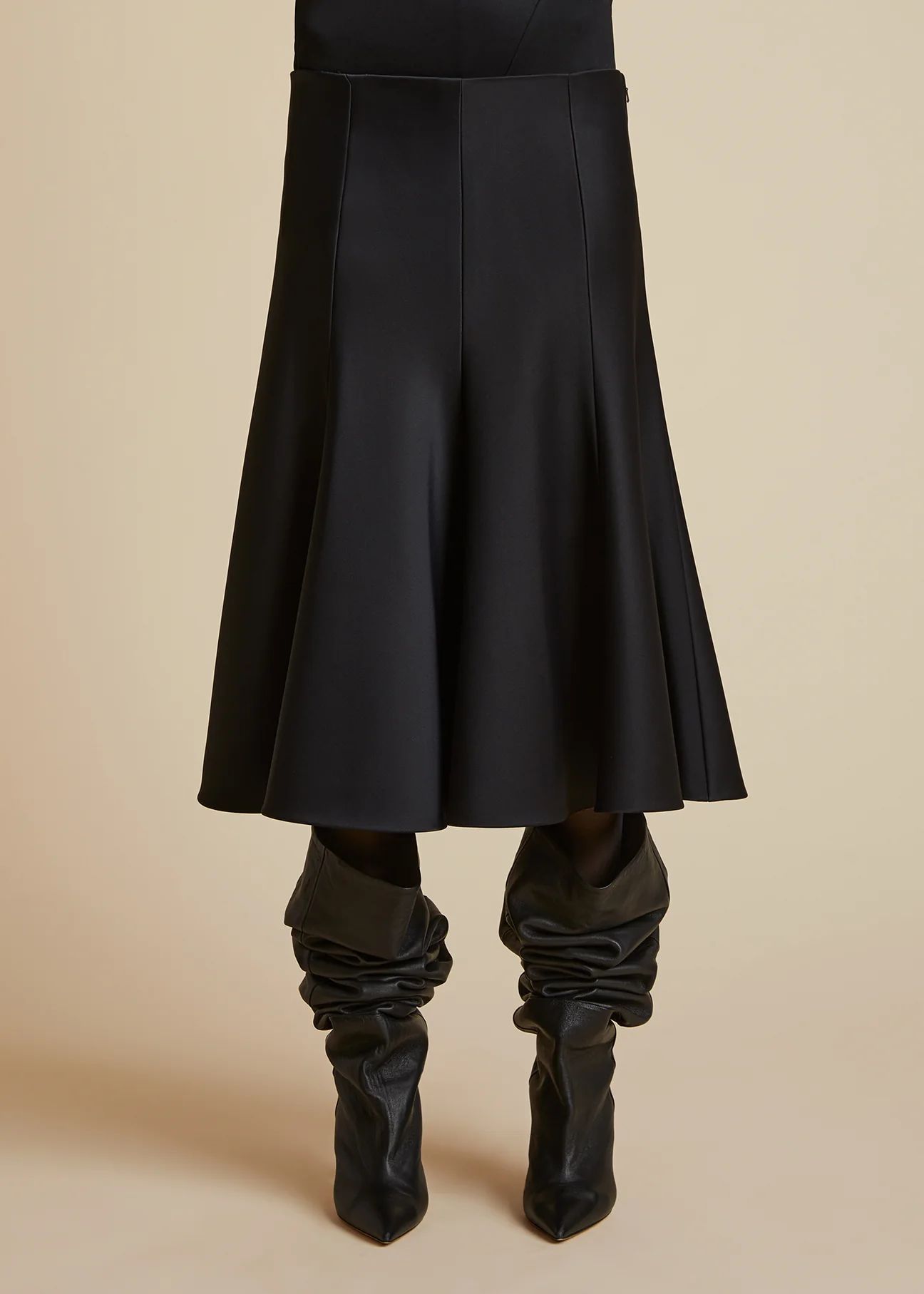 The Lennox Skirt in Black | Khaite