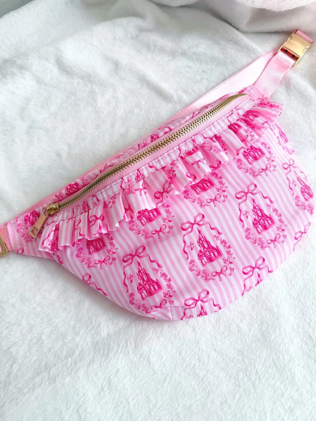 Coquette Castle Large Fanny Pack; Fanny Pack; Disney Fanny Pack; ; Pink Disney Fanny Pack; Coquet... | Etsy (US)