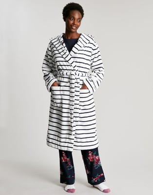 Joules Womens Rita Dressing Gown - Nvycrmstrp  | eBay | eBay UK