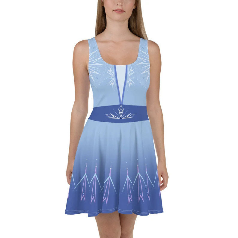 Elsa Light Blue Skater Dress for Disneybound or Cosplay | Etsy (US)