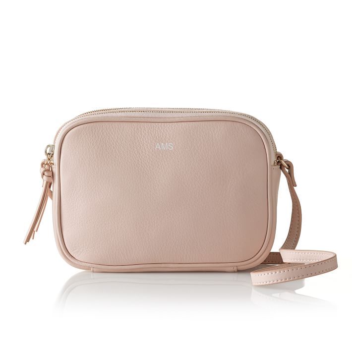 The Essential Crossbody, Blush, Leather | Mark and Graham