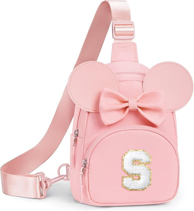 YOOLIFE Birthday Gifts for Kids Girls Crossbody Bag, Initial Sling Bag Fanny Pack for Little Girl... | Amazon (US)
