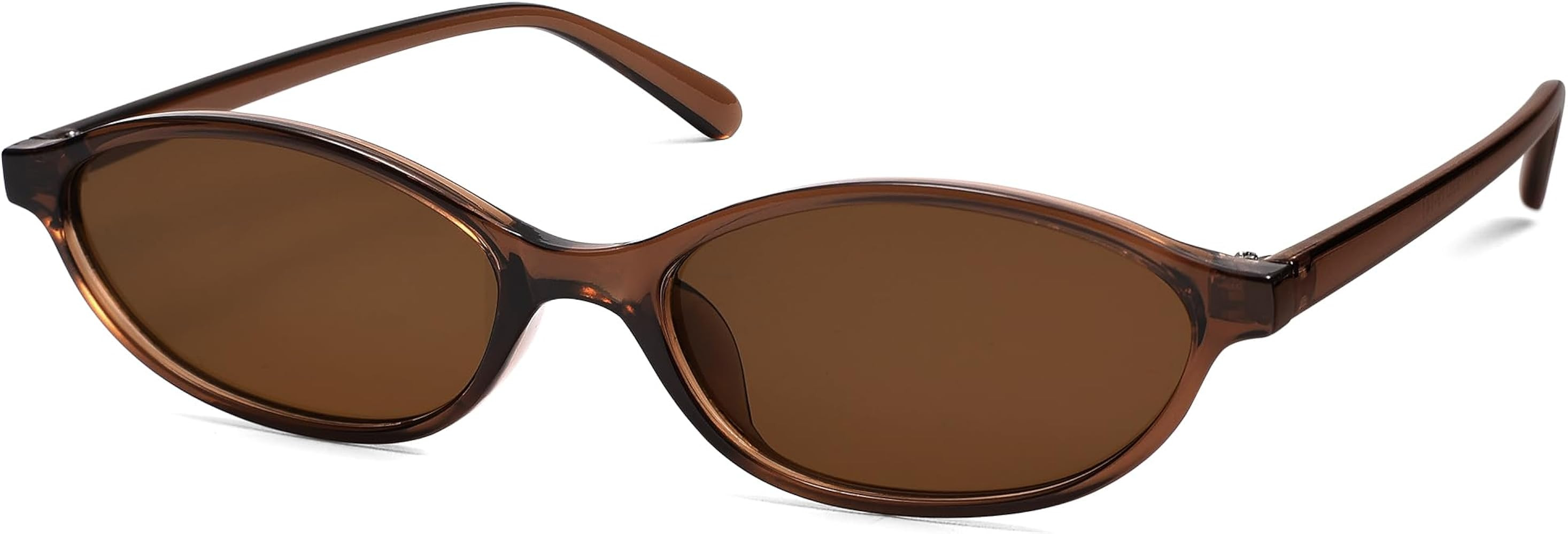 Retro Oval Cat Eye Sunglasses for Women Y2k Trendy Narrow Sunnies Designer Sun Glasses AR82253 | Amazon (US)